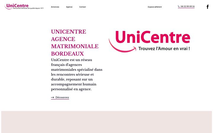 Screenshot of agence-unicentre-bordeaux.fr