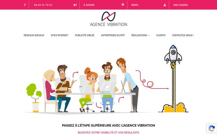 Skærmbillede af agence-vibration.com