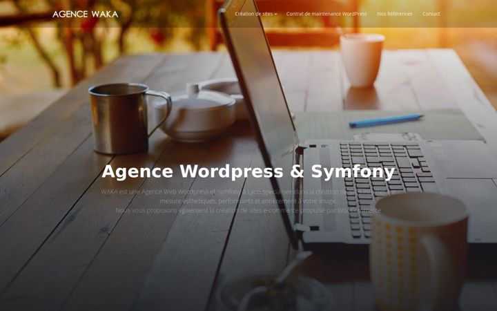 Skærmbillede af agence-waka.fr