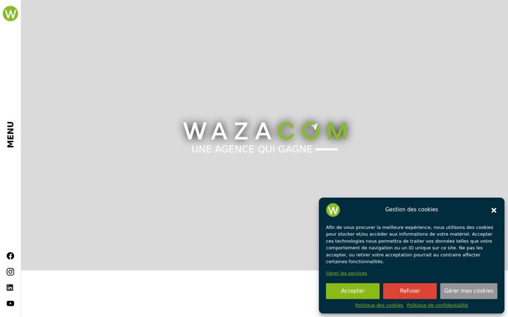 Skærmbillede af agence-wazacom.fr