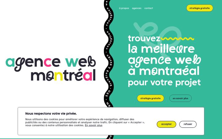 Skjámynd af agence-web-mtl.com