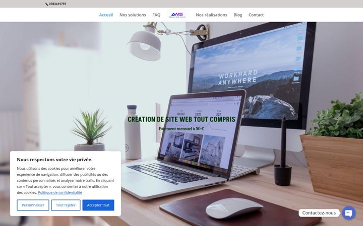 Screenshot of agence-web-s.com
