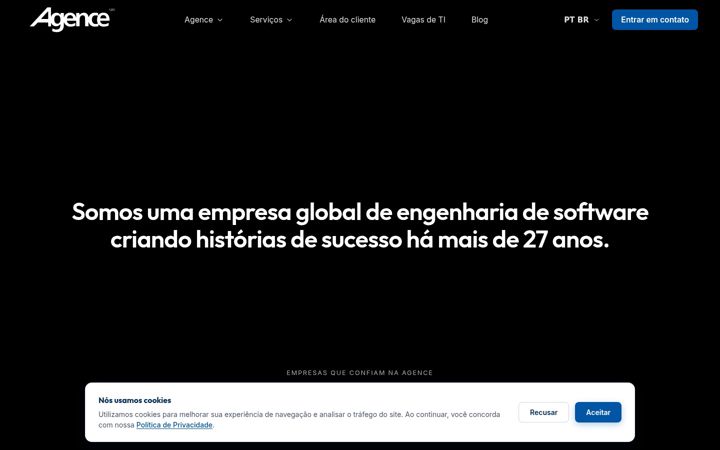 Skjámynd af agence.net.br