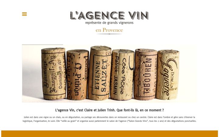 Skjámynd af agence.vin