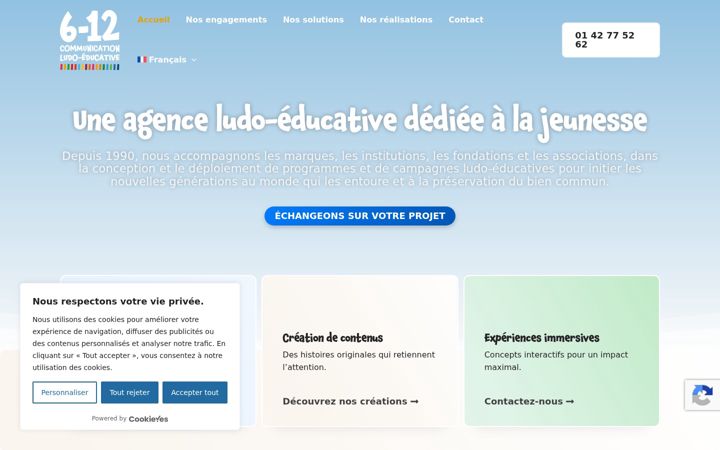 Capture d'écran de agence6-12.com