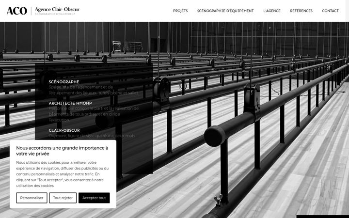 Screenshot von agenceaco.fr