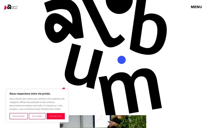 Screenshot von agencealbum.com