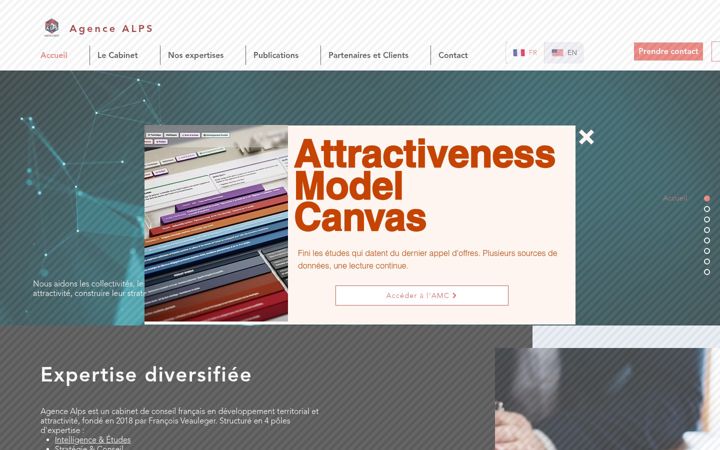 Screenshot von agencealps.com
