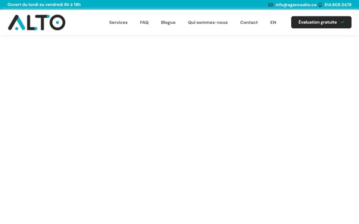 Screenshot von agencealto.ca