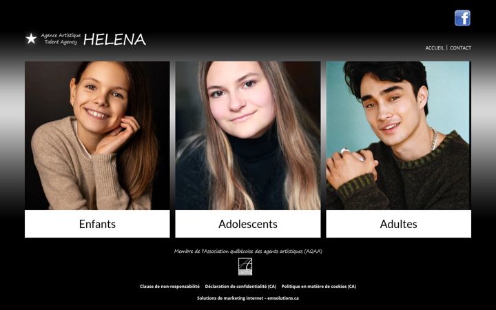 Zrzut ekranu agenceartistiquehelena.com