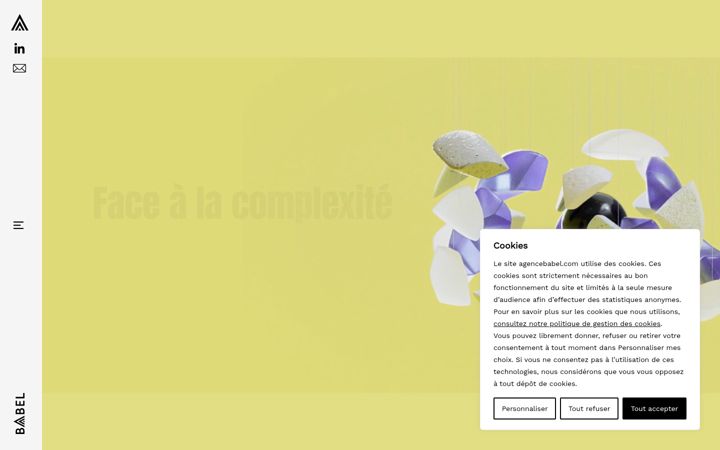 Screenshot of agencebabel.com