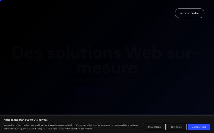 Screenshot of agencebleumedia.com