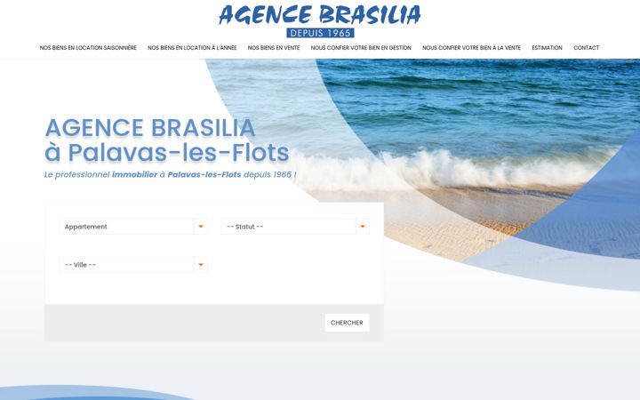 Snímek obrazovky agencebrasilia.fr