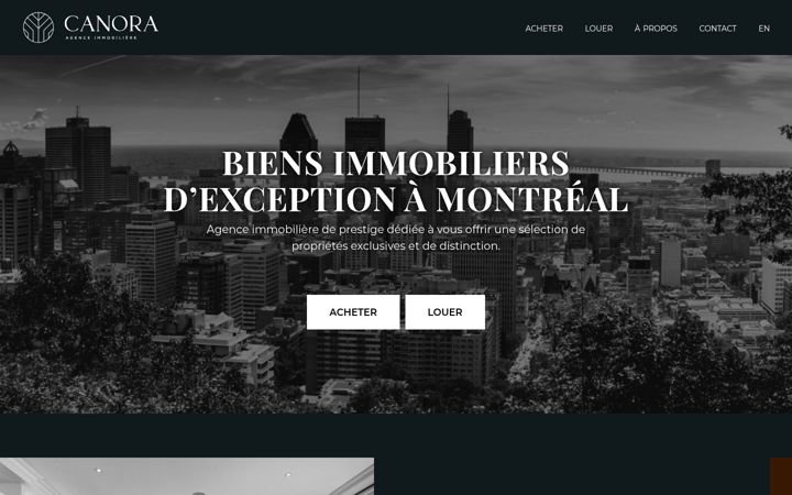 Screenshot of agencecanora.com