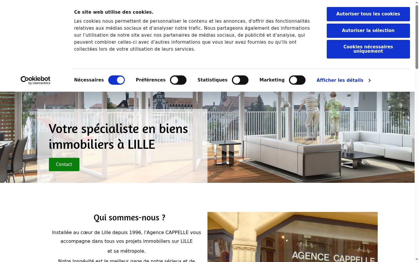 Screenshot tal-banner tal-kunsens muri qabel kwalunkwe interazzjoni
