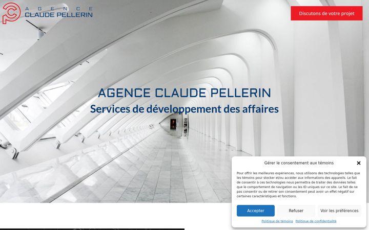 Capture d'écran de agenceclaudepellerin.com