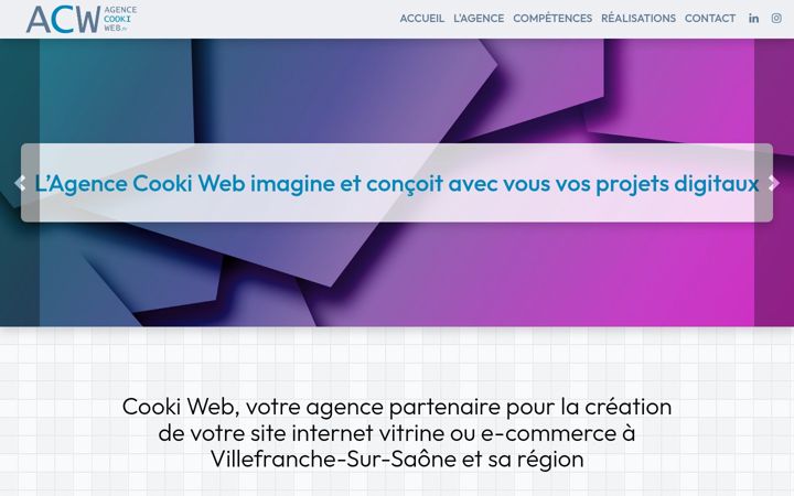 Screenshot of agencecookiweb.fr
