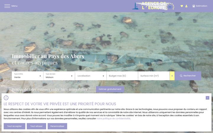 Screenshot of agencedeleurope.com