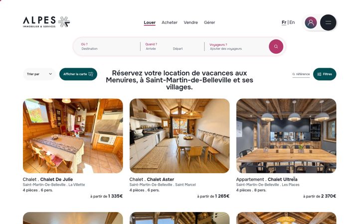 Screenshot of agencedesalpes.com