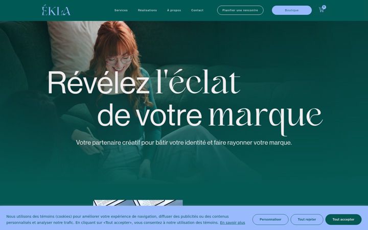 Snimka zaslona za agenceekla.com
