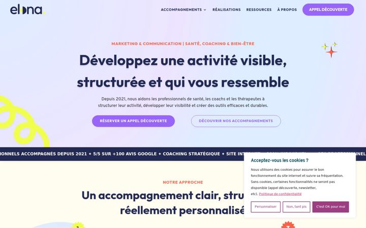 Snimka zaslona za agenceelona.com