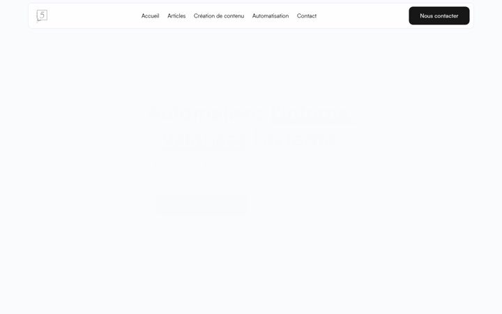 Screenshot of agencefive5.com