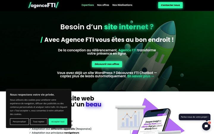 Screenshot of agencefti.com