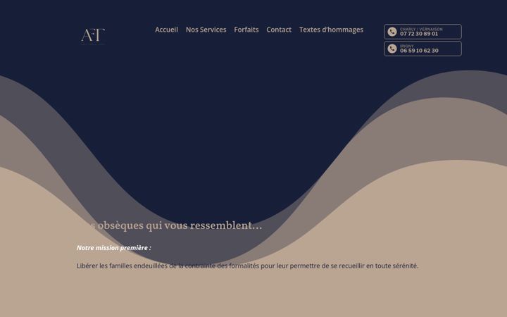 Screenshot of agencefunerairetarrare.com