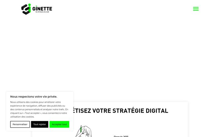 Screenshot of agenceginette.com