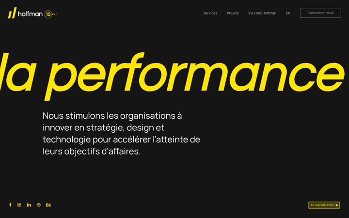 Screenshot of agencehoffman.com