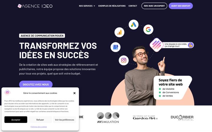 Screenshot of agenceideo.com