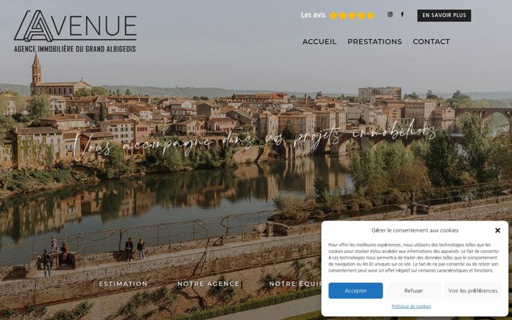 Captură de ecran a agenceimmobilieredugrandalbigeois.fr