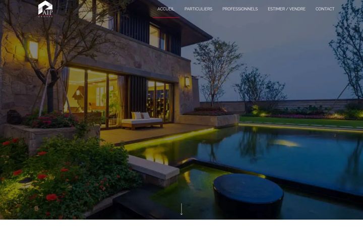 Captură de ecran a agenceimmobiliereperet.com