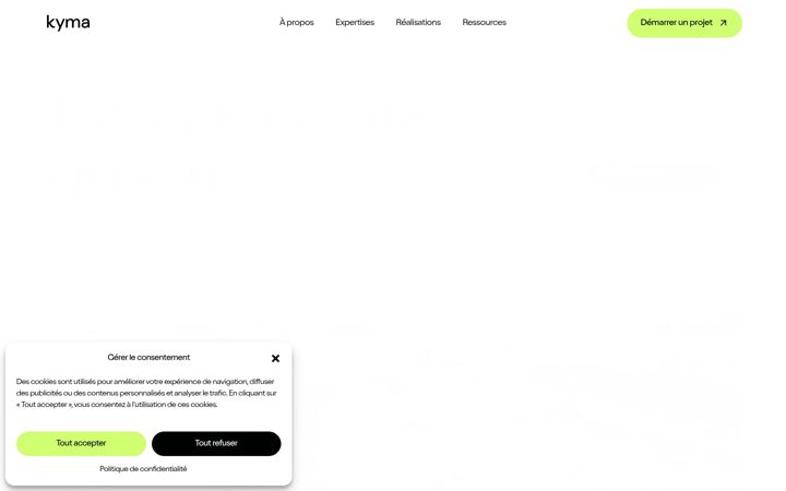 Captură de ecran a agencekyma.com
