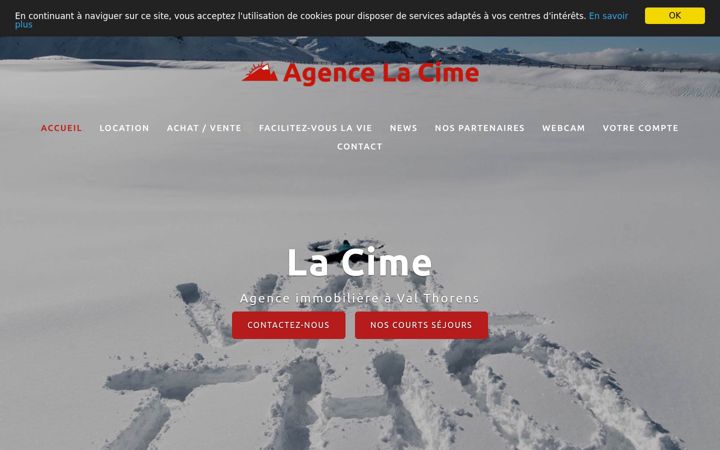 Screenshot of agencelacime.com
