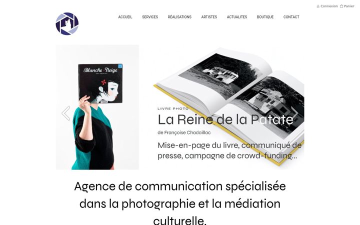 Screenshot of agencelechatbleu.com