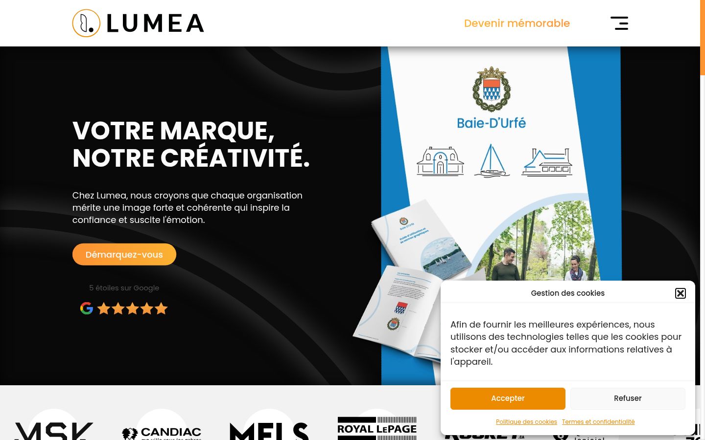 Screenshot tal-banner tal-kunsens muri qabel kwalunkwe interazzjoni