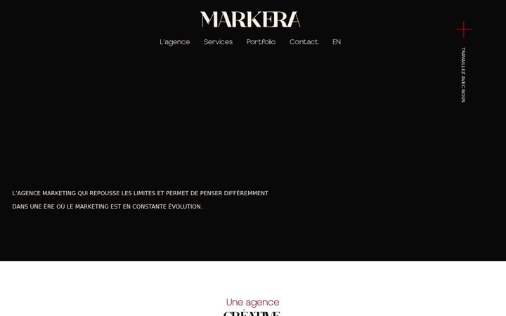 Screenshot ta' agencemarkera.com