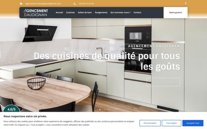 Snímek obrazovky agencement-daudignan.com