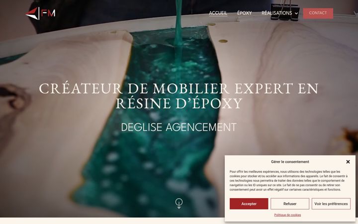 Screenshot di agencement-deglise-chambery.fr