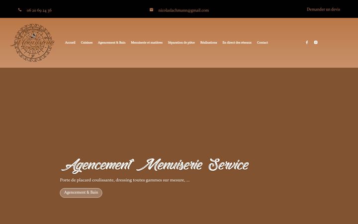 Snímek obrazovky agencement-menuiserie-service.fr
