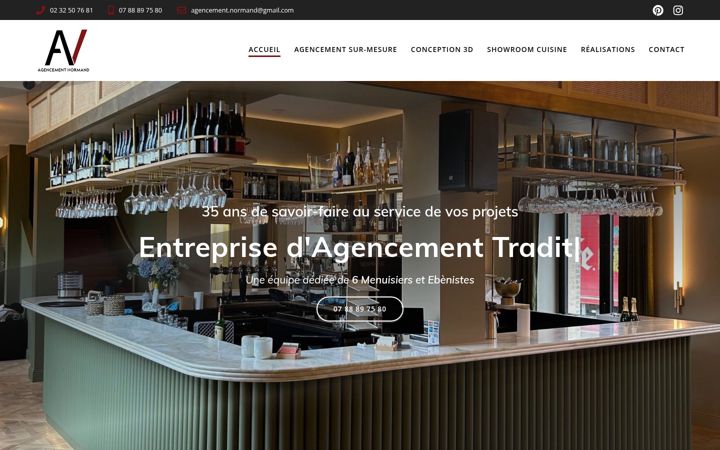 Screenshot of agencement-normand.fr