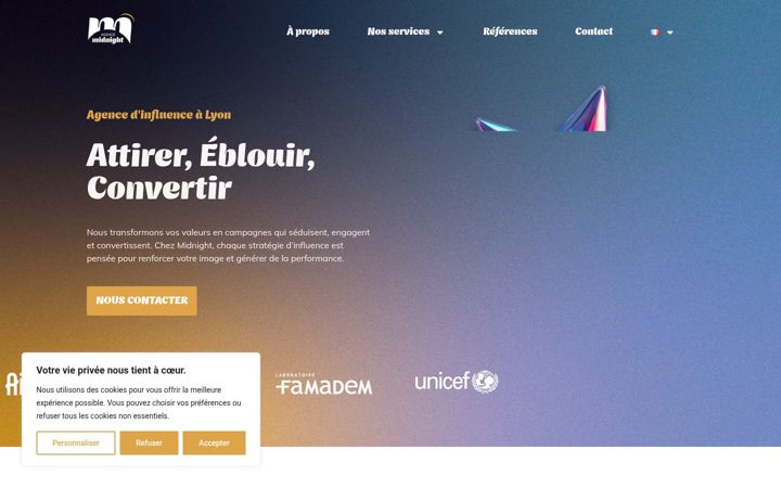 Screenshot di agencemidnight.fr