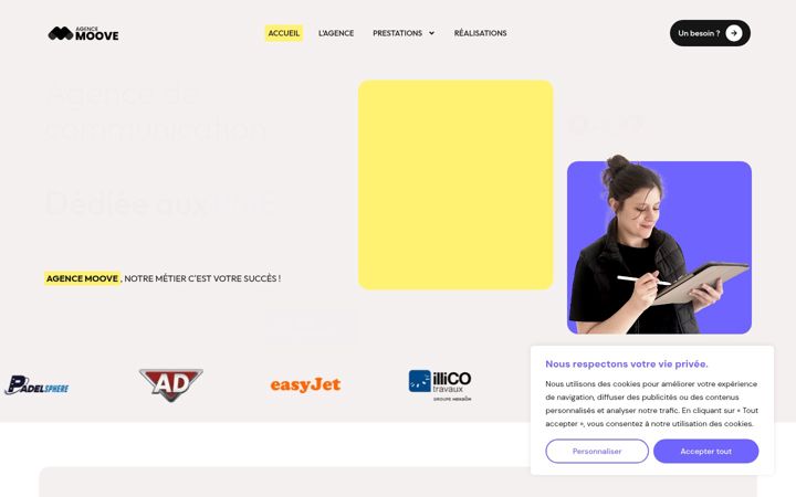 Screenshot of agencemoove.fr