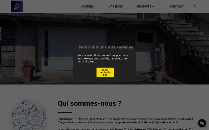 Screenshot of agencempg.fr