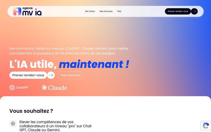 Screenshot of agencemvia.com