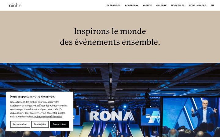 Screenshot of agenceniche.com