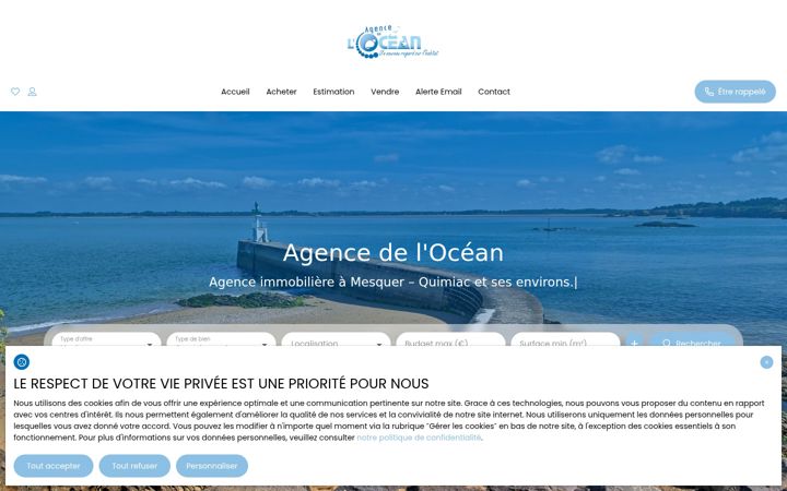 Screenshot of agenceocean.fr