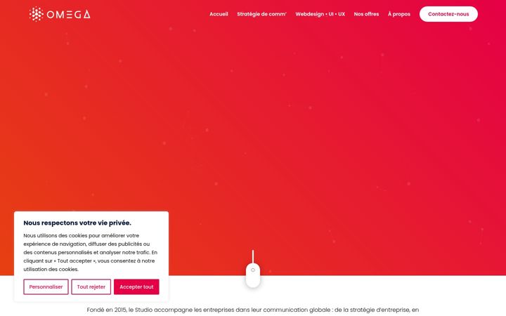 Screenshot of agenceomega.fr