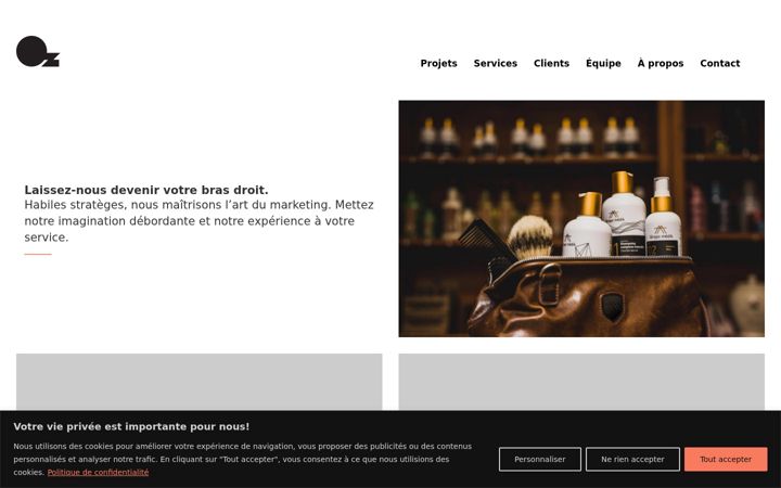 Captura de pantalla de agenceoz.com